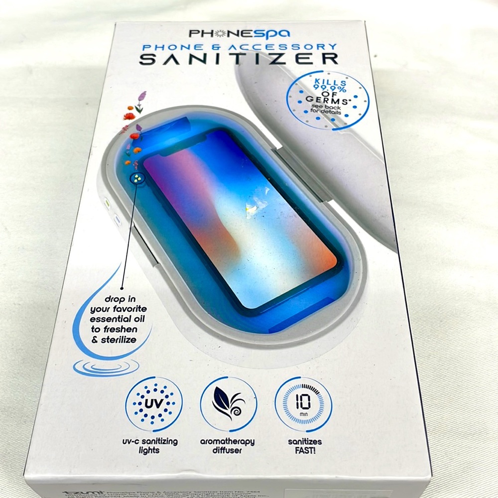 Phone spa phone & accessory Sanitizer new kills 99.9 % of germs